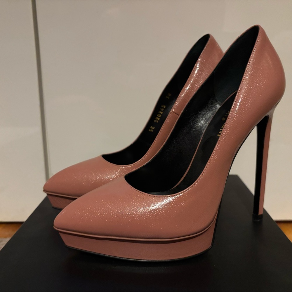 Saint Laurent Janis 105 Pump
Vernigolf - Vieux Rose - Sz 38